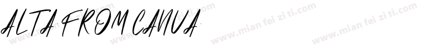 ALTA-FROM CANVA字体转换